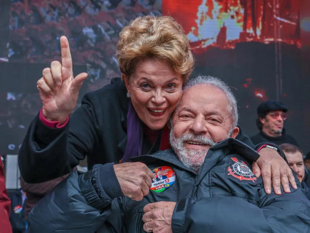 Lula e Dilma no Vale do Anhangabaú