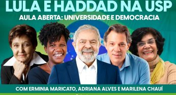 Assista: Lula participa de aula aberta na USP nesta segunda, 15