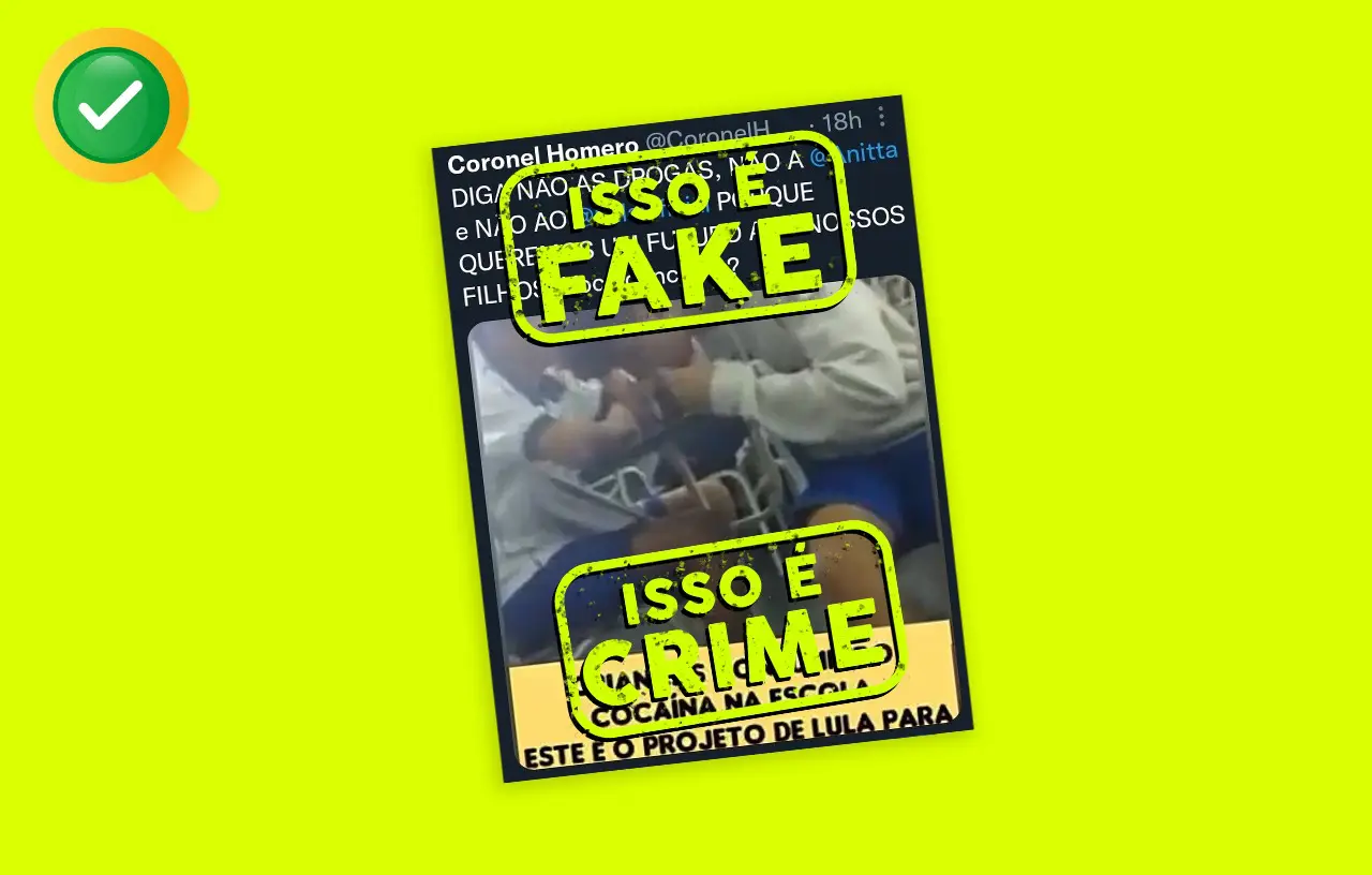 Bolsonarista expõe crianças para espalhar fake news