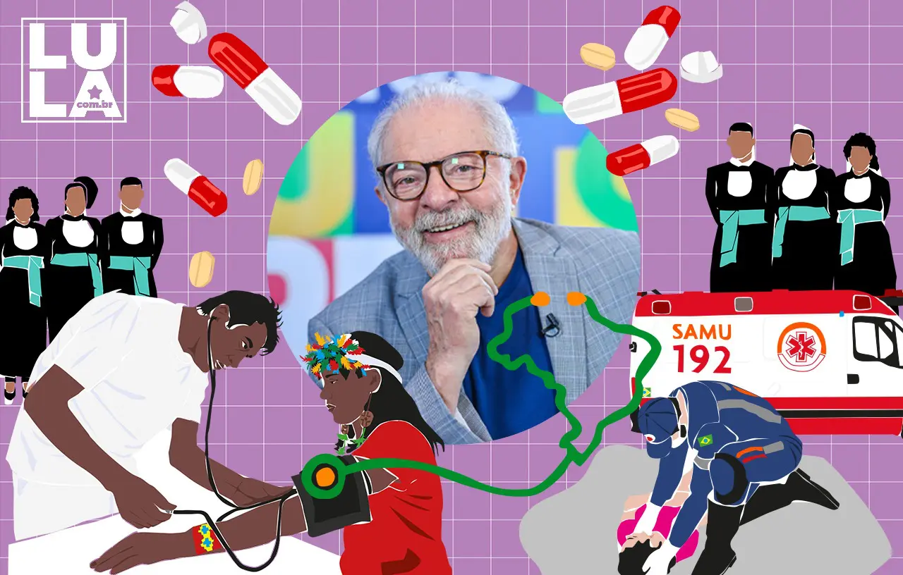 A Saúde de Lula: Samu, Farmácia Popular e atenção integral. Assista!