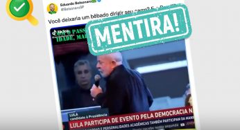 Em pânico, Eduardo Bolsonaro mente que Lula estava bêbado em discurso