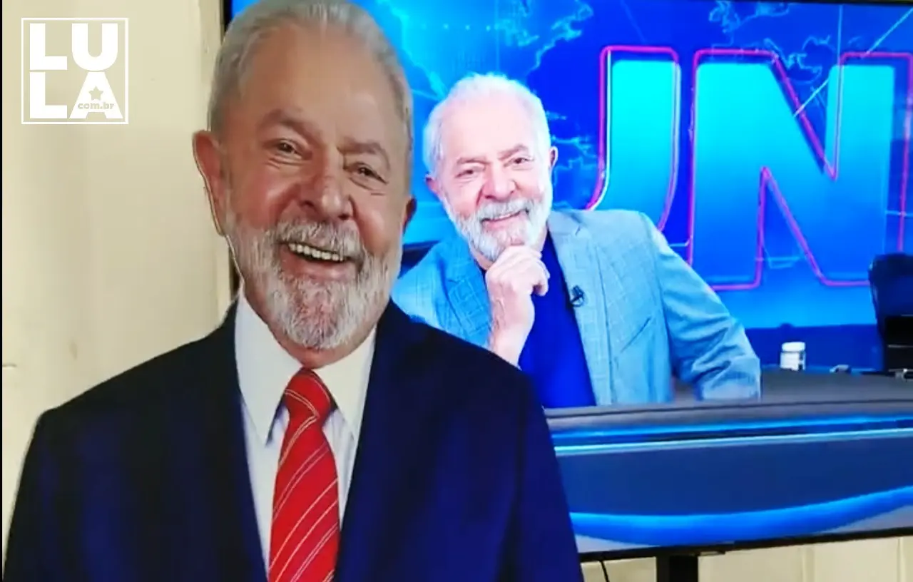 Lula, o de verdade e o de papelão, estão preparados para o Jornal Nacional e para reconstruir o Brasil