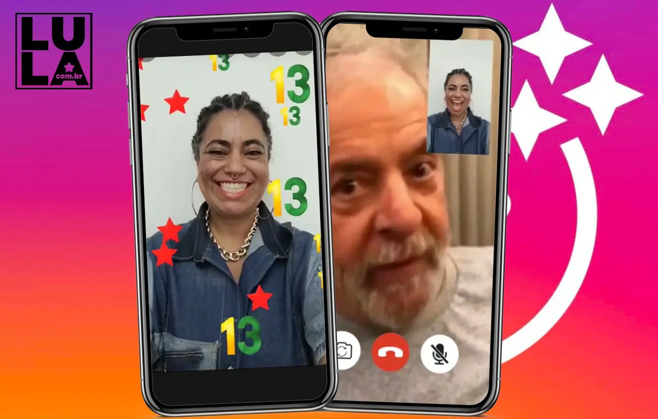 Começou! É chuva de 13! Use os novos filtros do Lula no Instagram