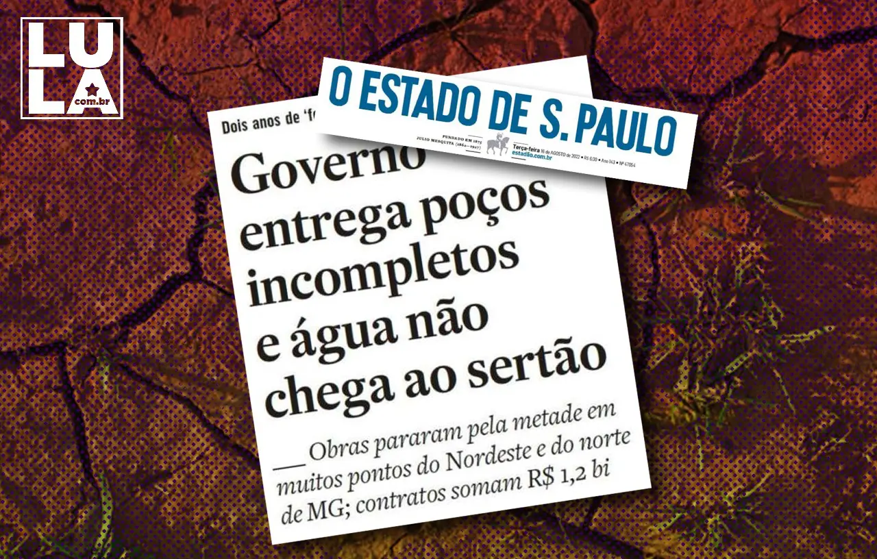 Bolsonaro promete, mas não entrega água no sertão