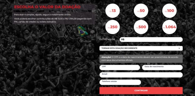 Doe para a campanha de Lula 13 e ajude a acabar com as mentiras