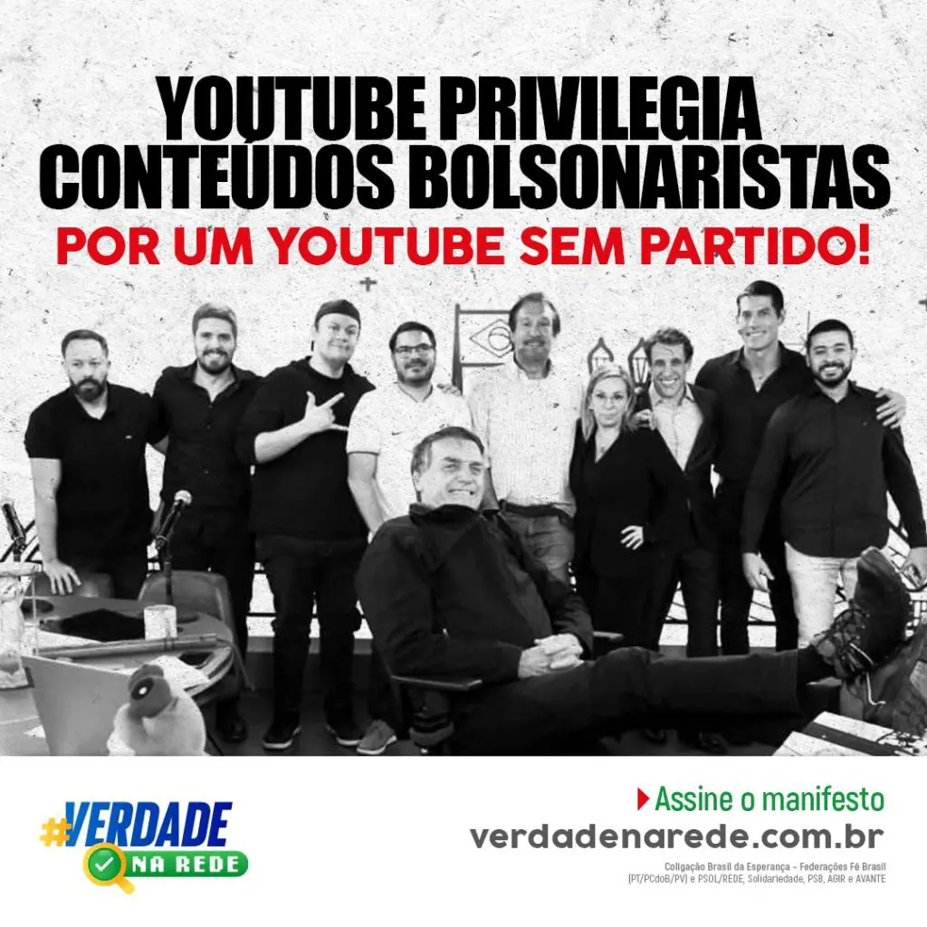 YouTube privilegia fake news