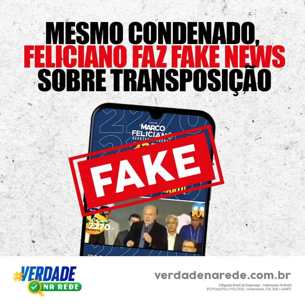 Feliciano repete fake
