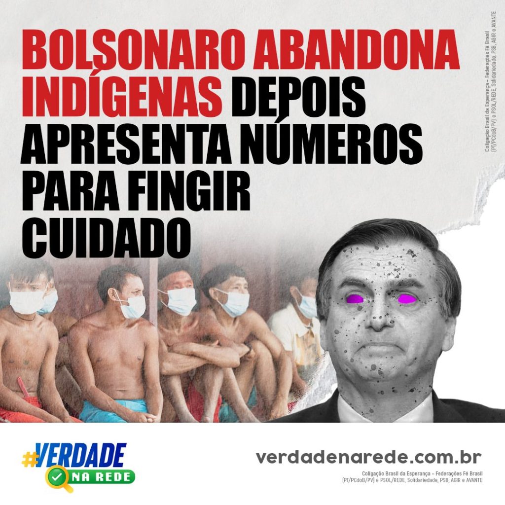 Bolsonaro abandona indígenas