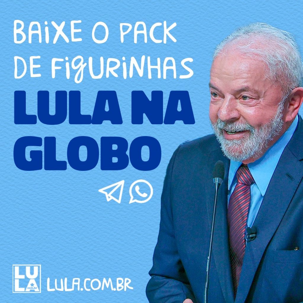 figurinhas do Lula no debate da Globo