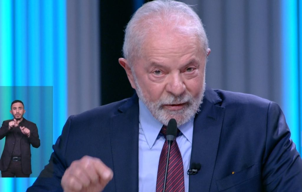 Lula no debate da Rede Globo