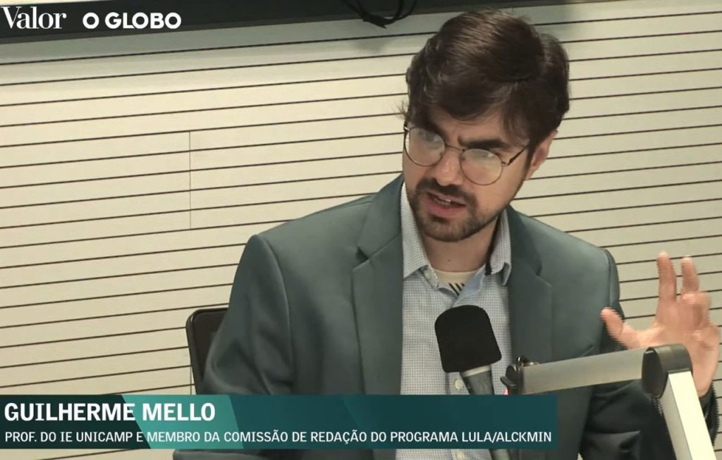 Mello, que integra a equipe do programa de governo da Coligação Brasil da Esperança