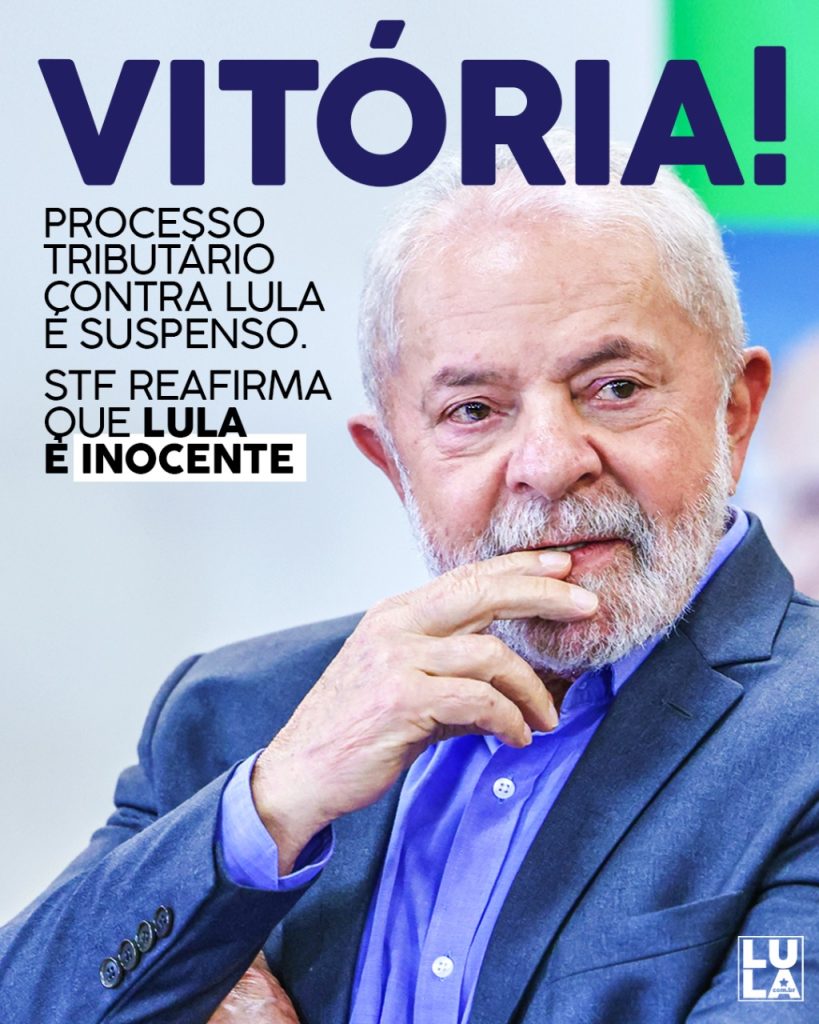 Justiça suspende multa contra Lula