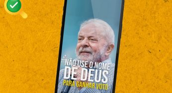 Não se usa ato religioso para ganhar voto