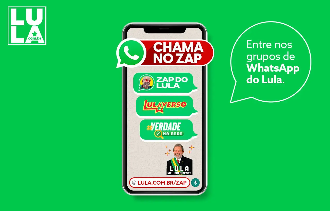 Entre nos grupos de Whatsapp do Lula