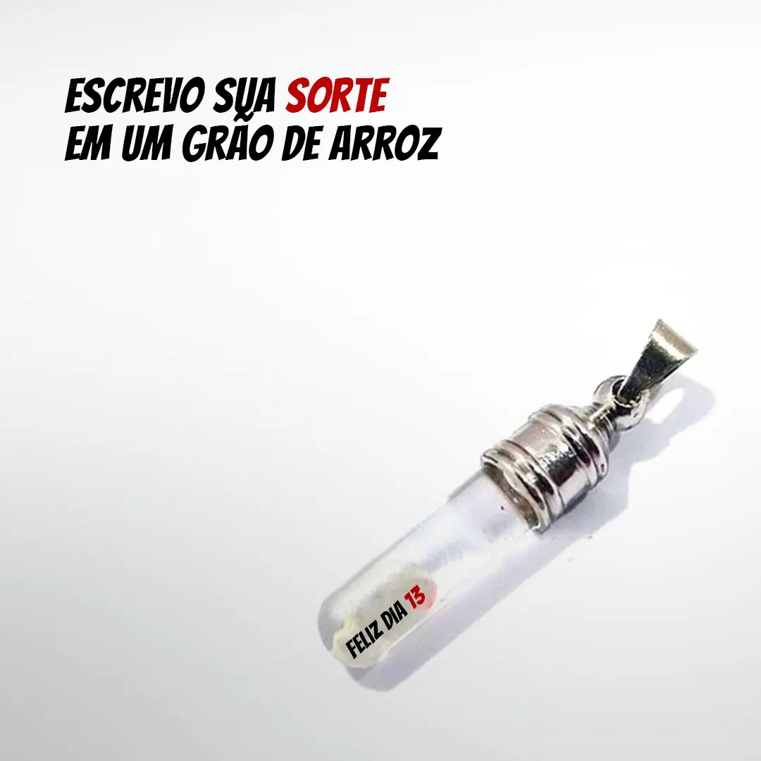 Escrevo sua sorte no grão de arroz: É Lula 13!