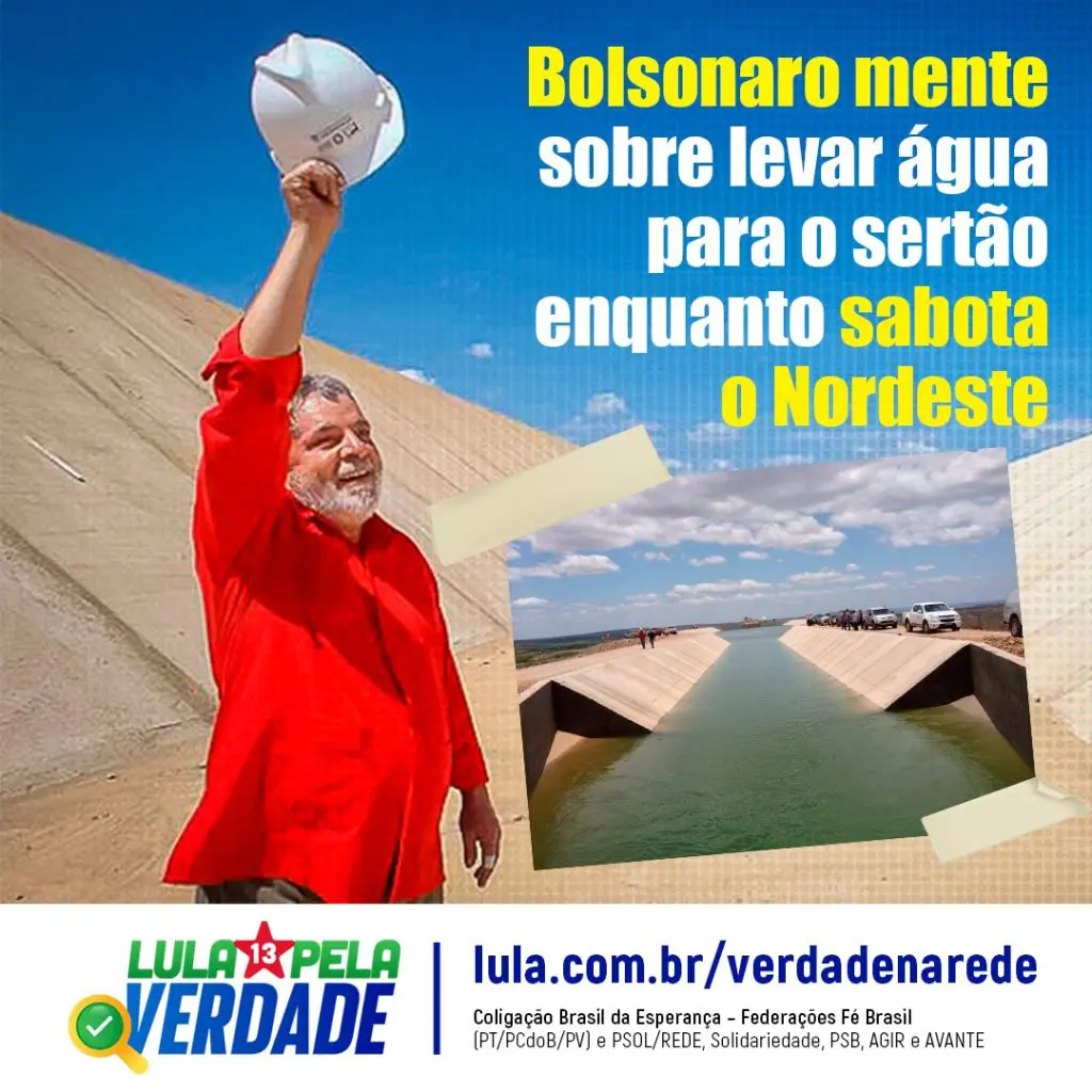 Bolsonaro mente sobre a Transposição e sabota programa de Cisternas no Nordeste
