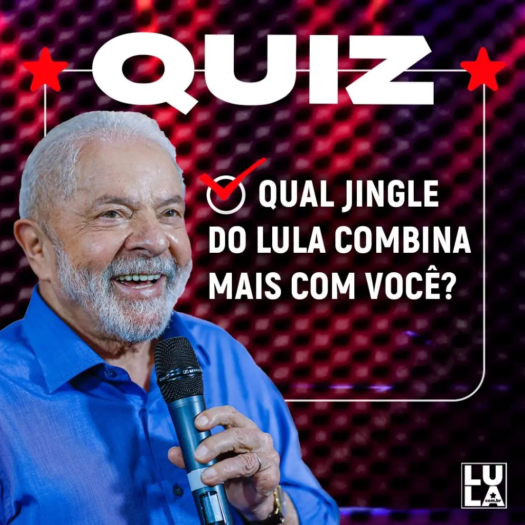 Qual jingle do Lula 13 mais combina com você?