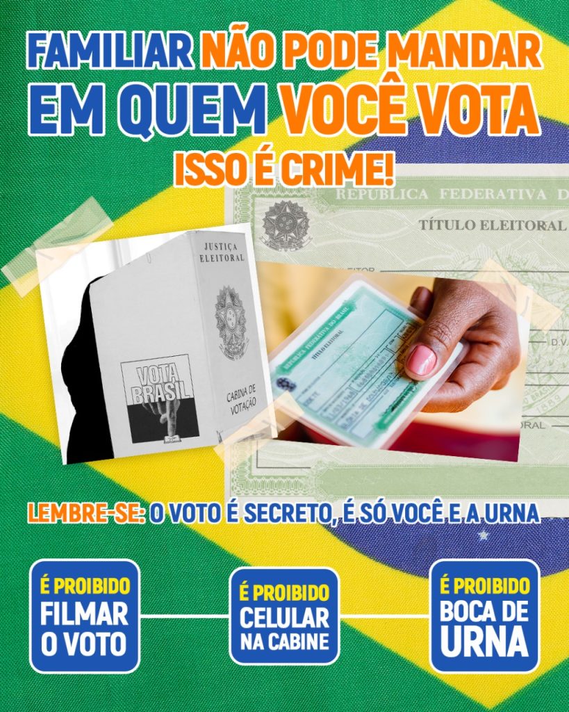 ninguém manda no seu voto