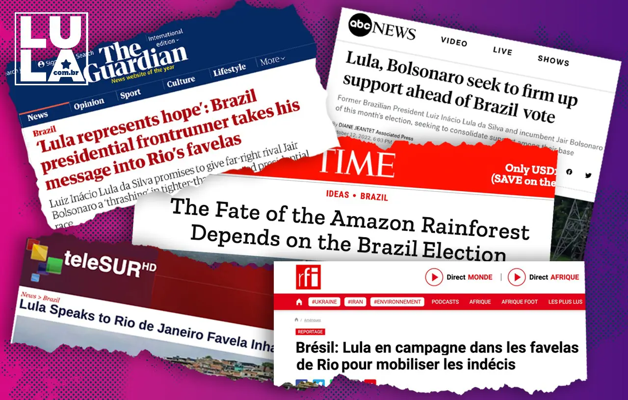 Caminhada de Lula no Complexo do Alemão repercute na imprensa internacional