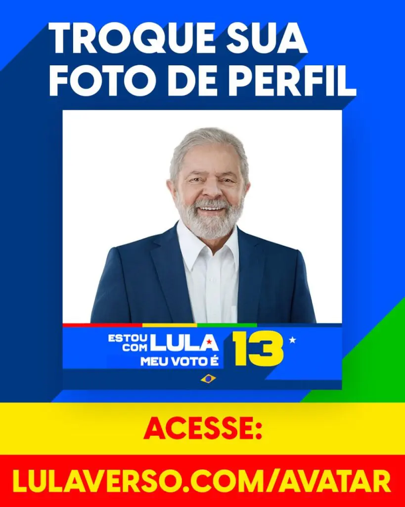 foto de perfil com Lula