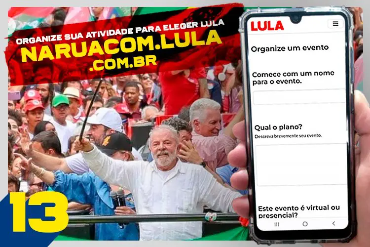 Novo aplicativo permite consultar e cadastrar mobilizações por Lula Presidente