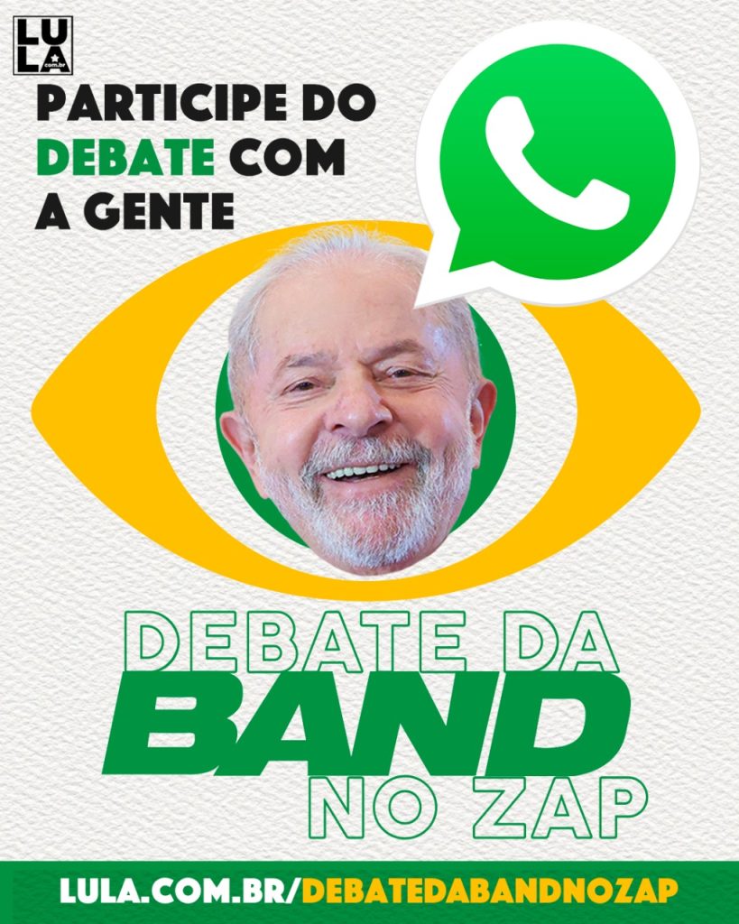 como assistir debate segundo turno