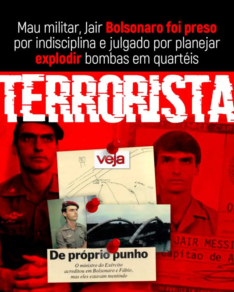 bolsonaro foi preso e expulso do exército