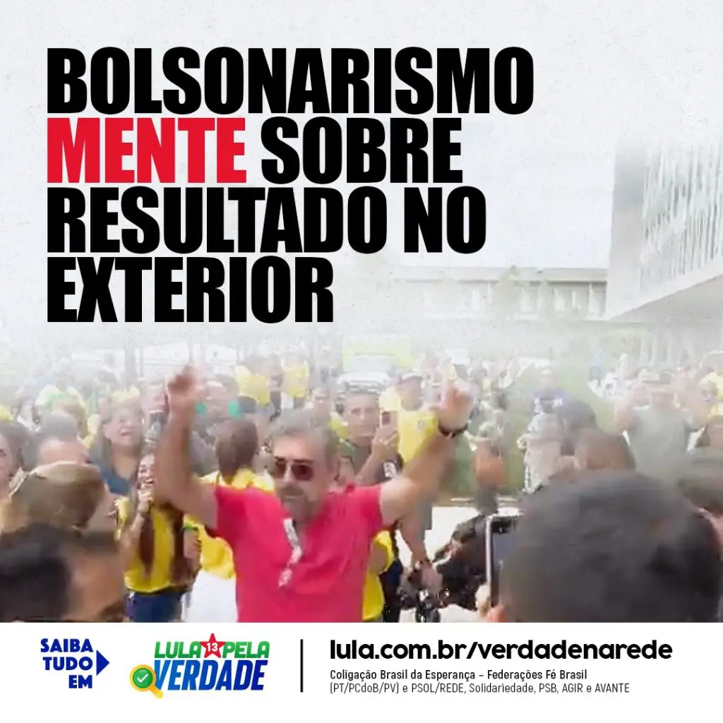 bolsonarismo mente sobre a votação no exterior