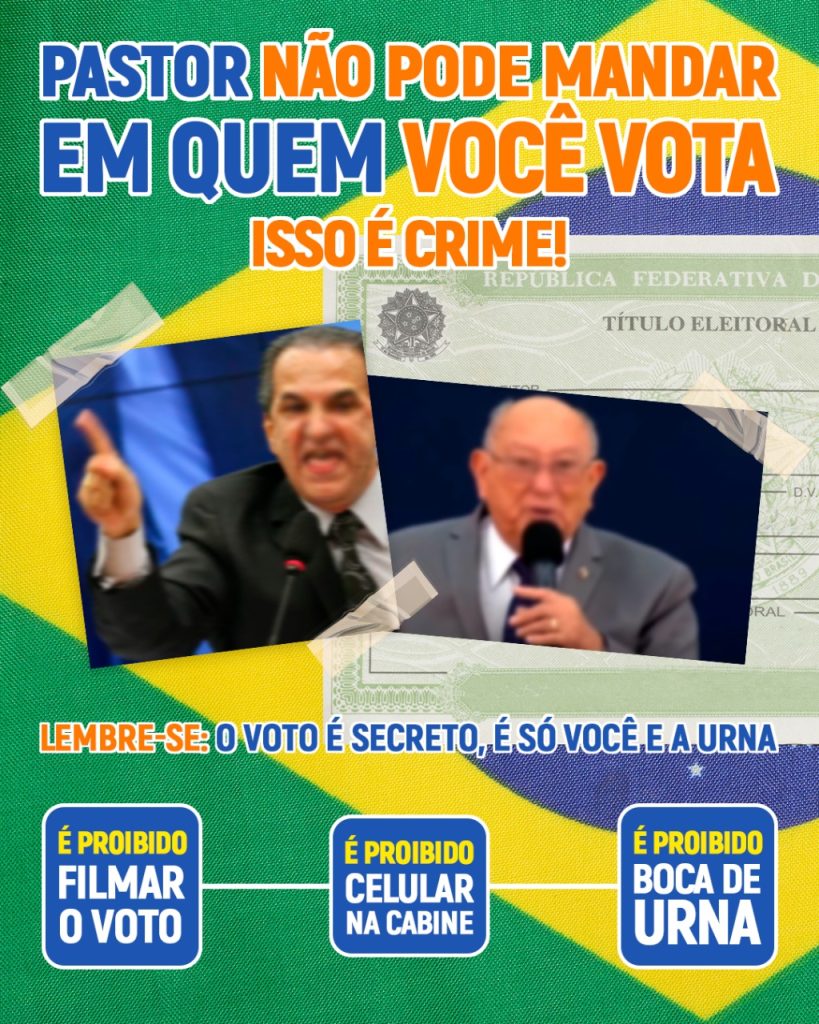 ninguém manda no seu voto