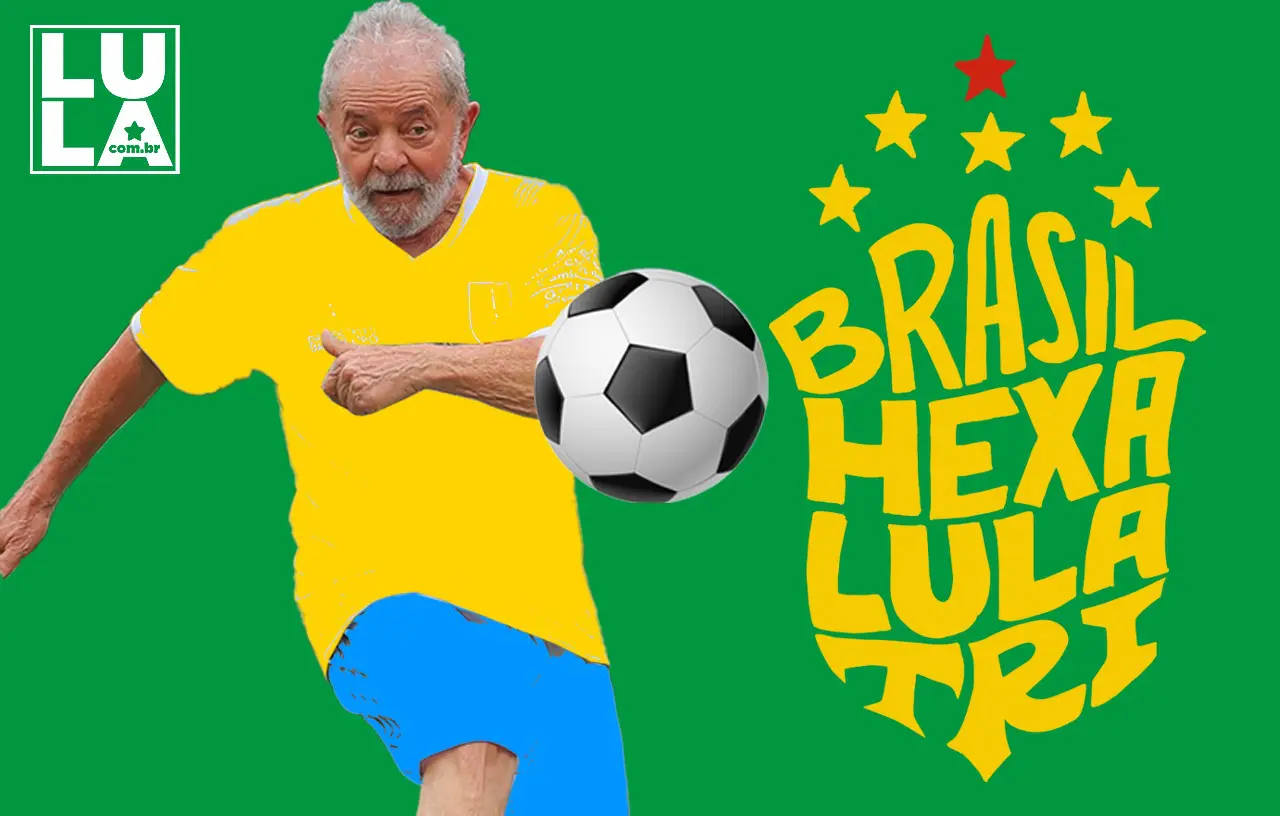 É Brasil Hexa e Lula Tri! Baixe as figurinhas da Copa para WhatsApp e venha torcer com Lula presidente