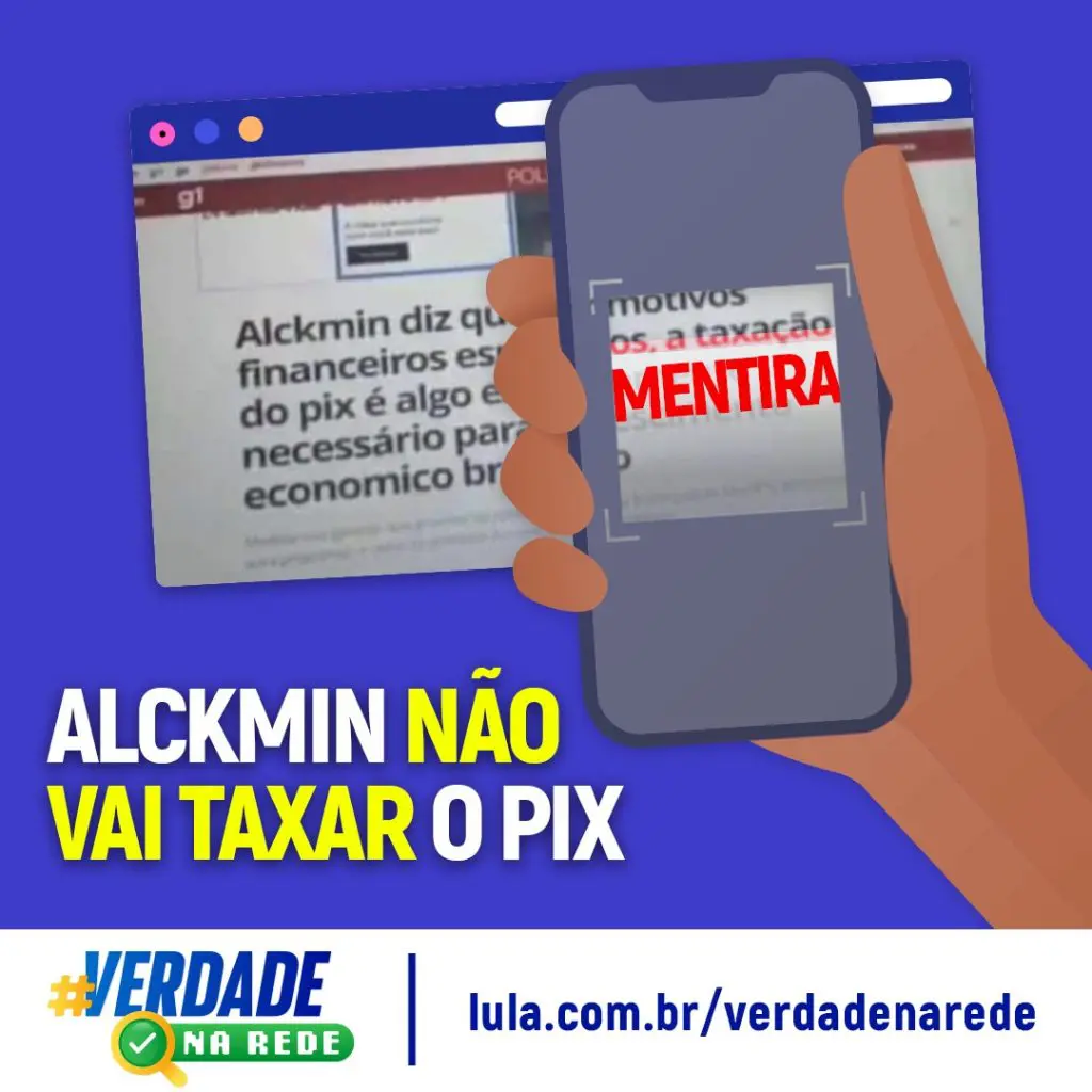 alckmin não vai taxar pix
