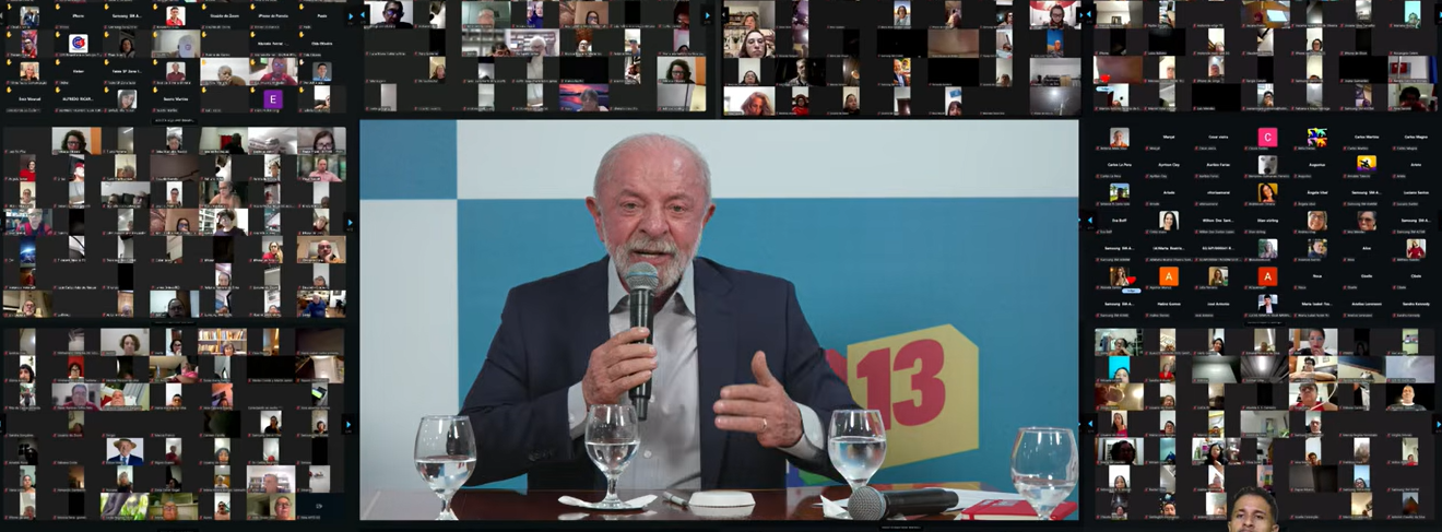 Live do Lula no ZOOM